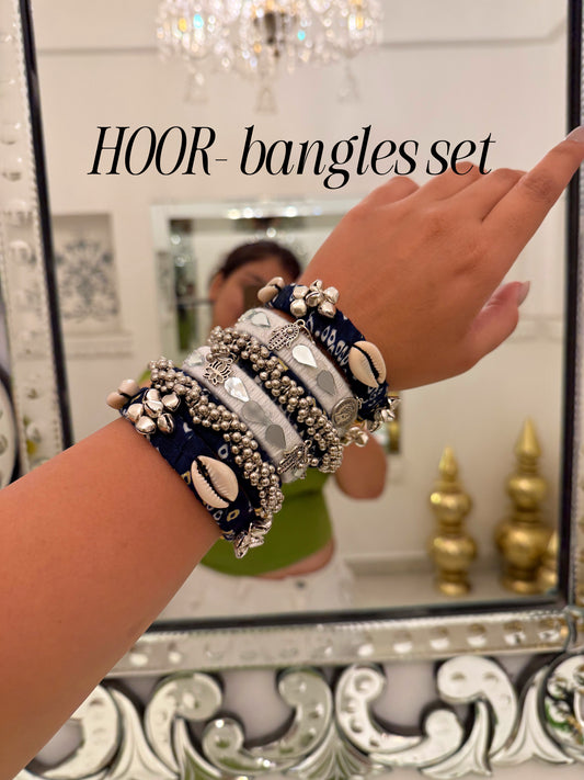 HOOR bangles set ( adjustable set of 6)