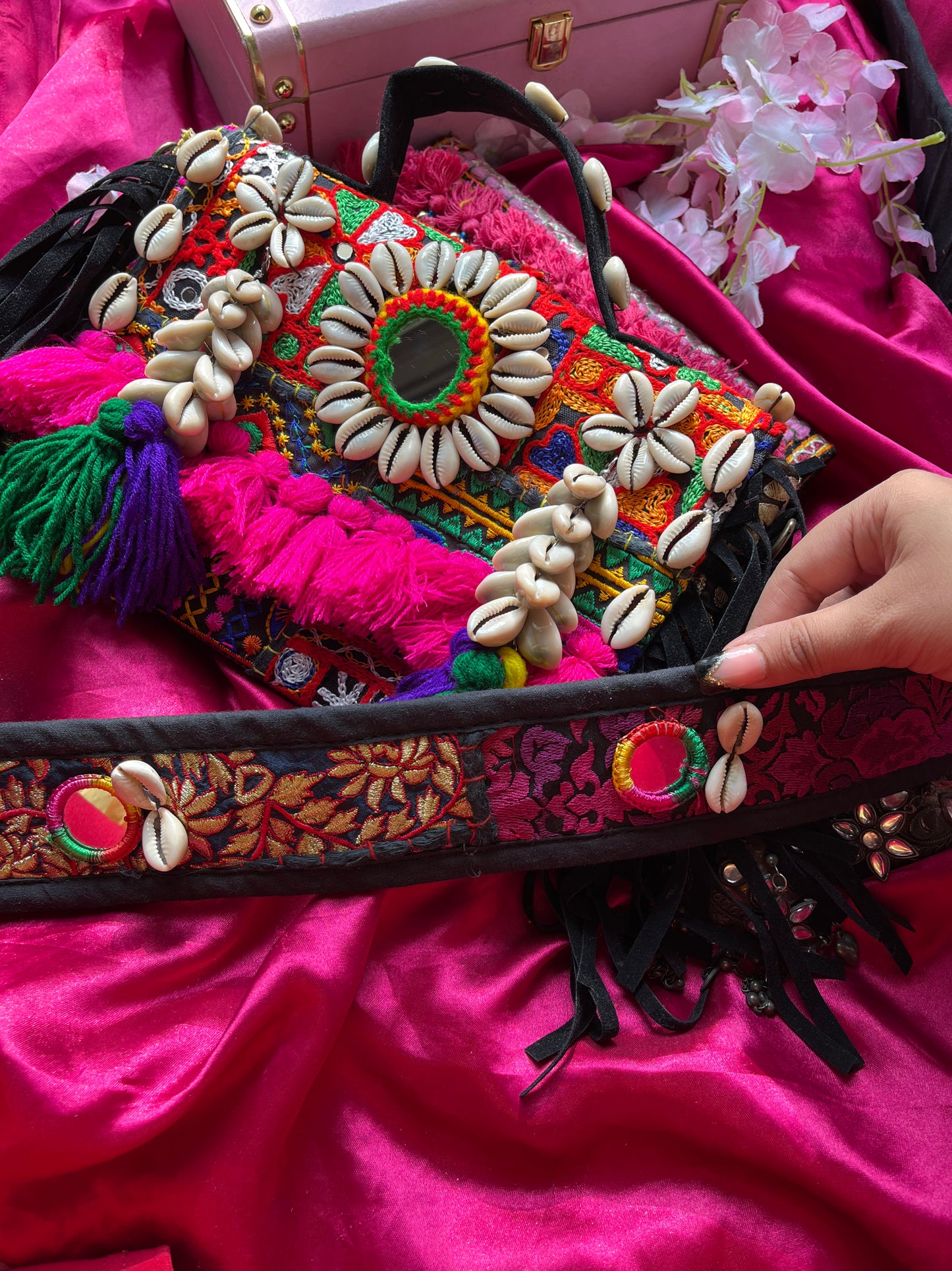 Reeva - Black boho bag