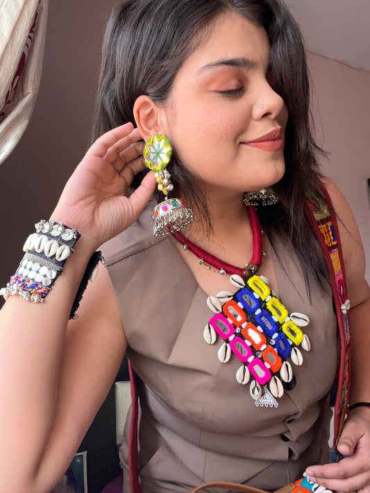 Meera - mirror work neckace ✨♥️