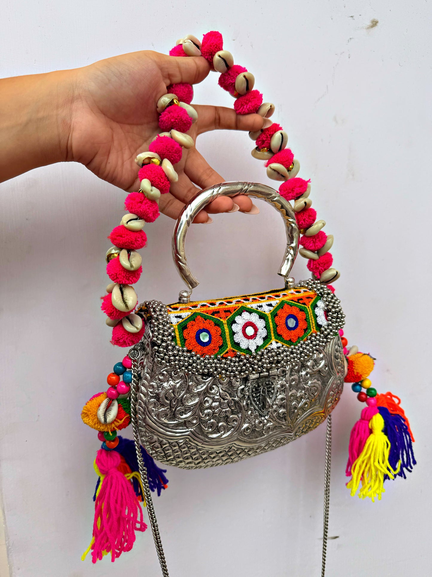 MAHISA- Boho Brass Clutch ✨