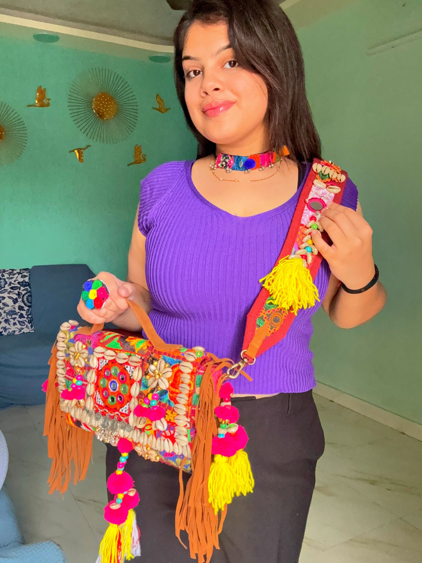 NOOR- SLING BAG WITH HEAVY WORK BELT 🌺🪬