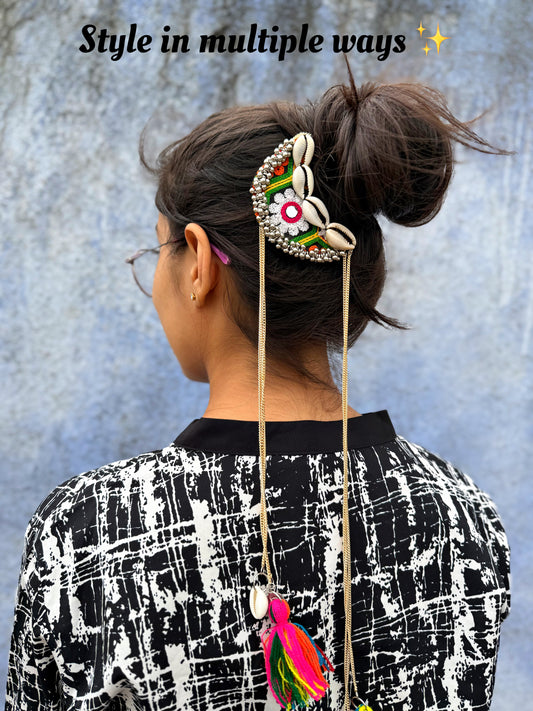 SAVARI- hair brooch