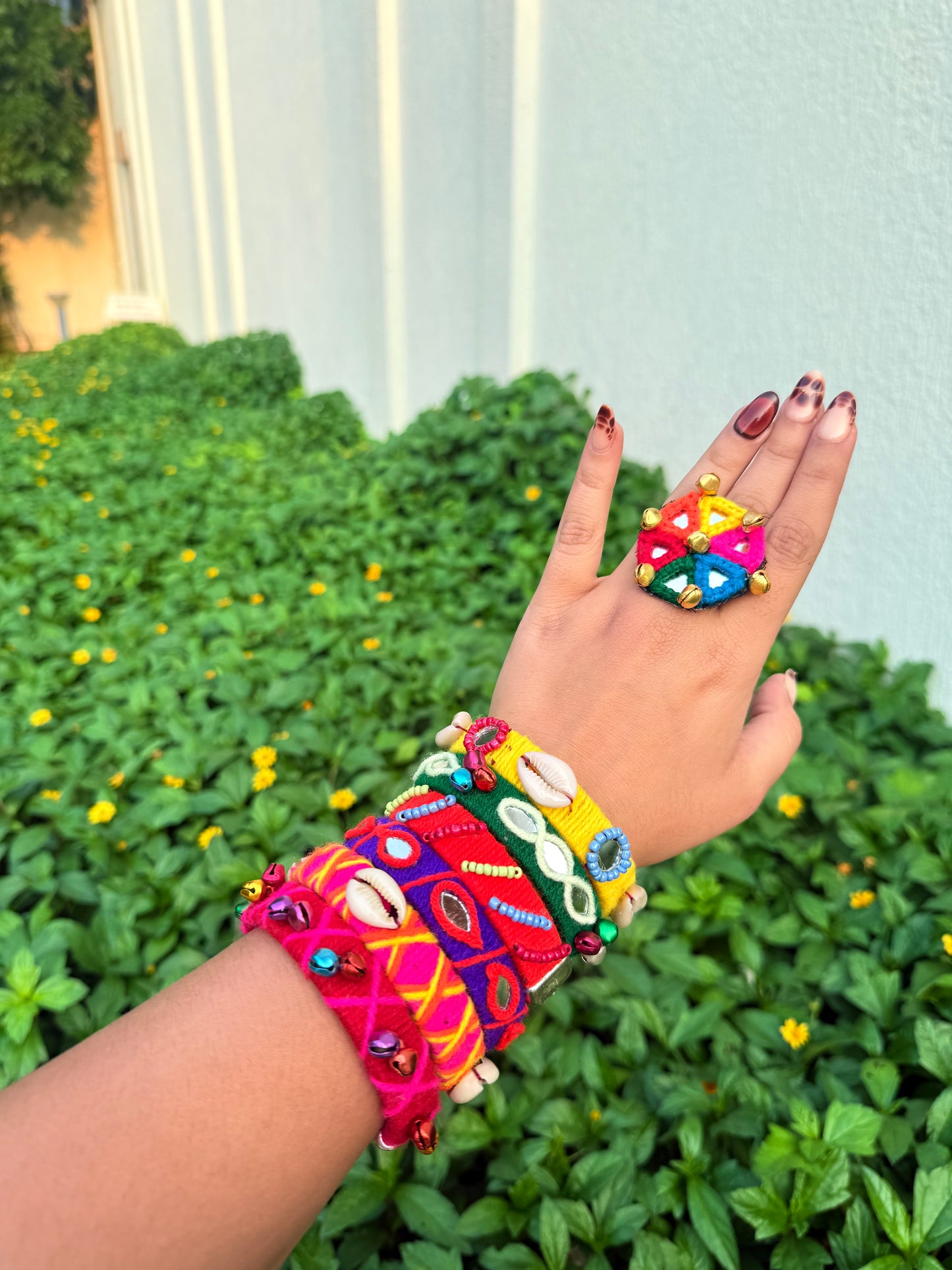 RAGINI BANGLES SET - set of 6 adjustable bangles 🦩✨