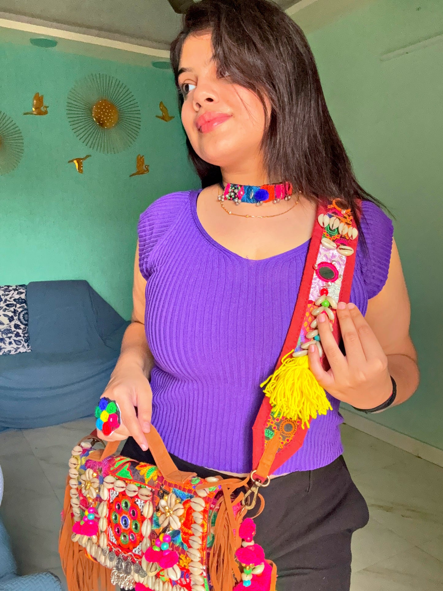 NOOR- SLING BAG WITH HEAVY WORK BELT 🌺🪬