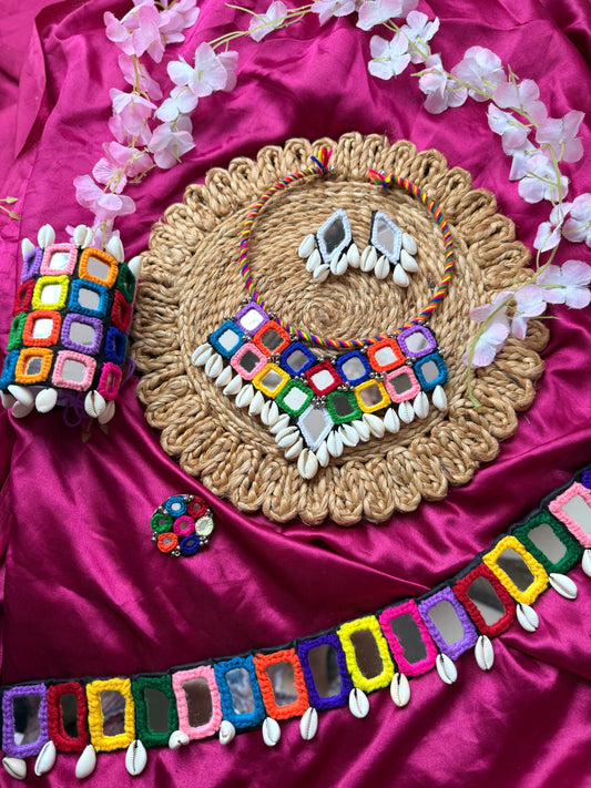 VAMIKA - MIRROR WORK JEWELLERY COMBO ❤️