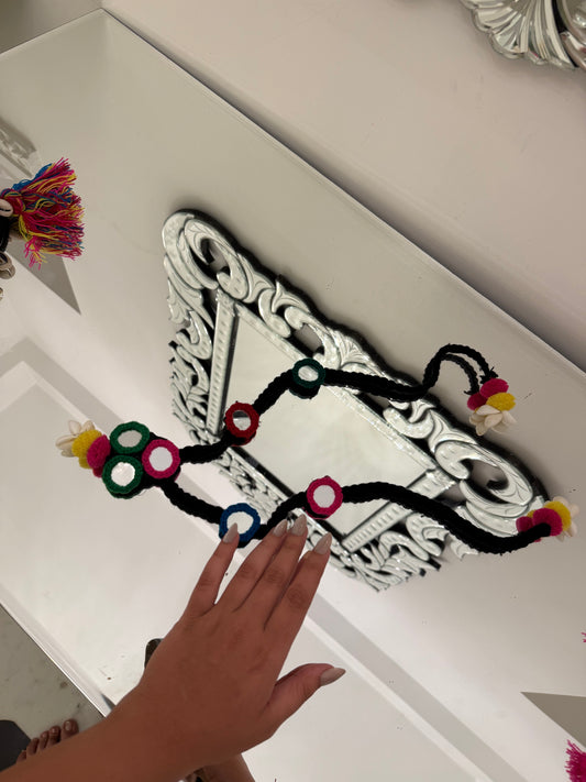 Amrai neckpiece with mirror and shell work