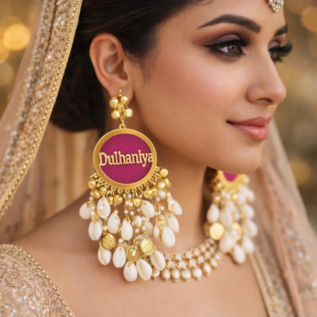 DHULHANIYA EARRINGS ( color can be customised )