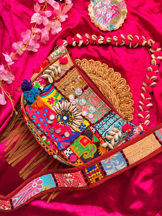 MORNI MOON SHAPED BOHO BAG