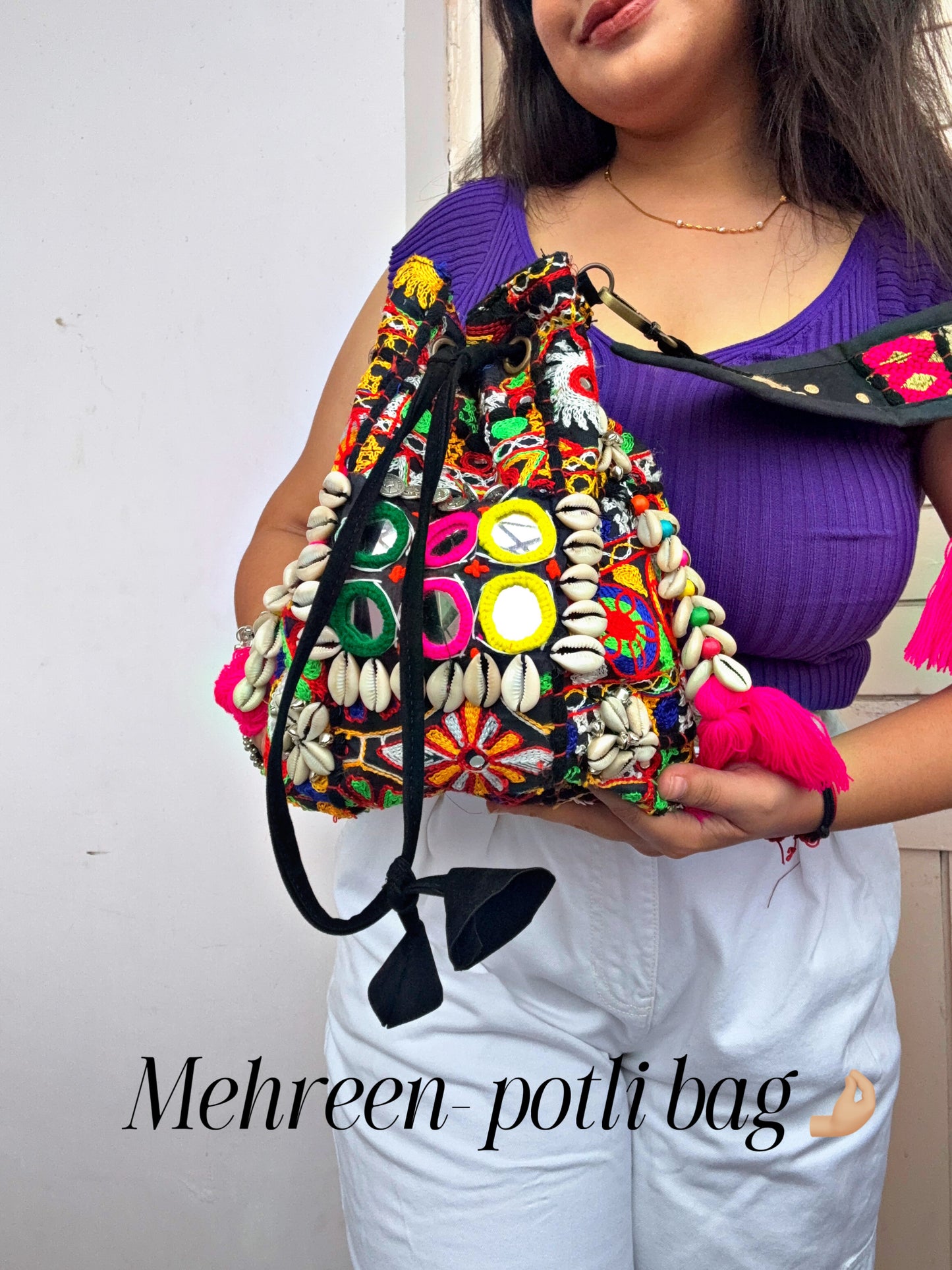 MEHREEN- Black Potli Bag 🖤