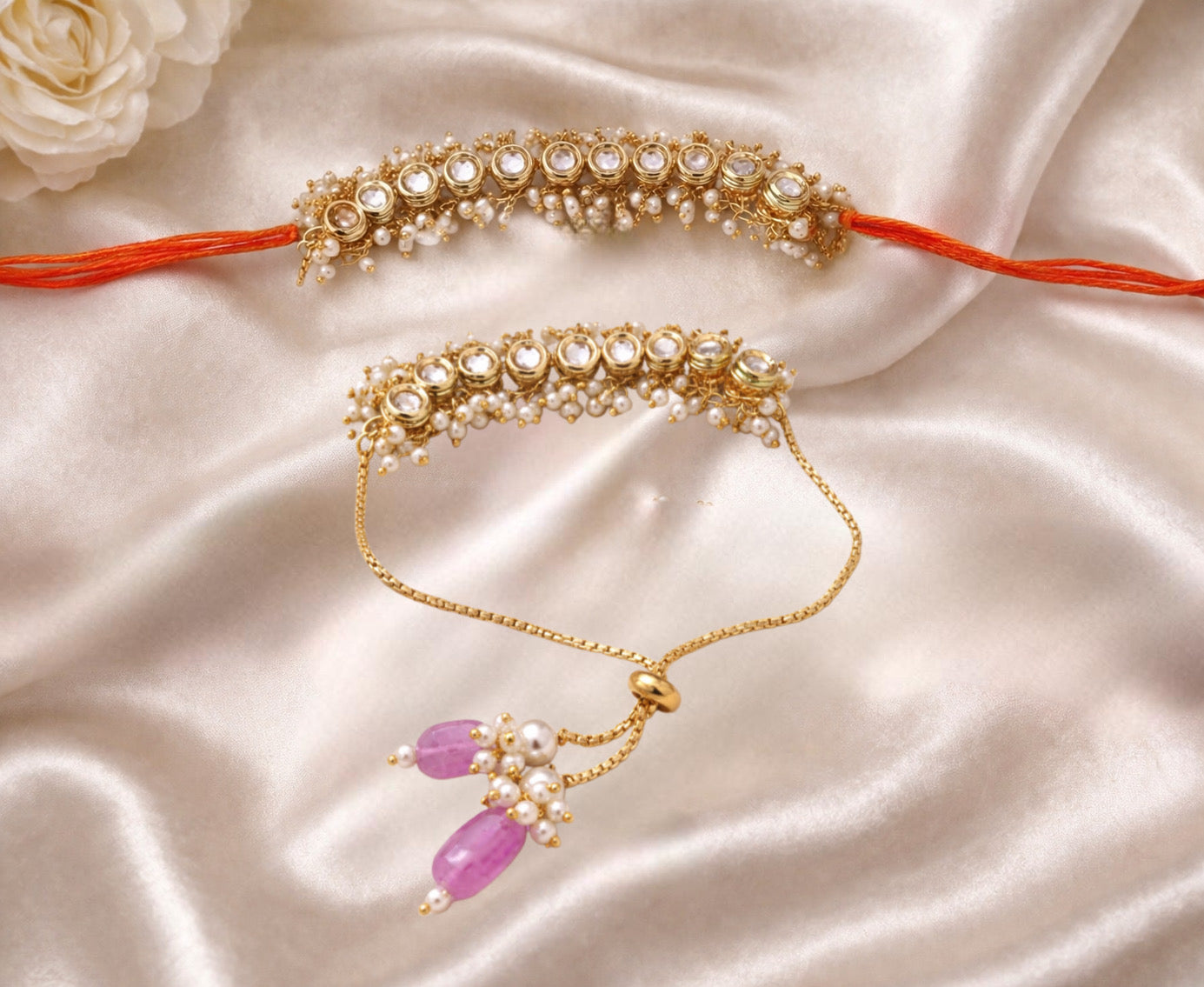 Couple rakhi pair - design 02