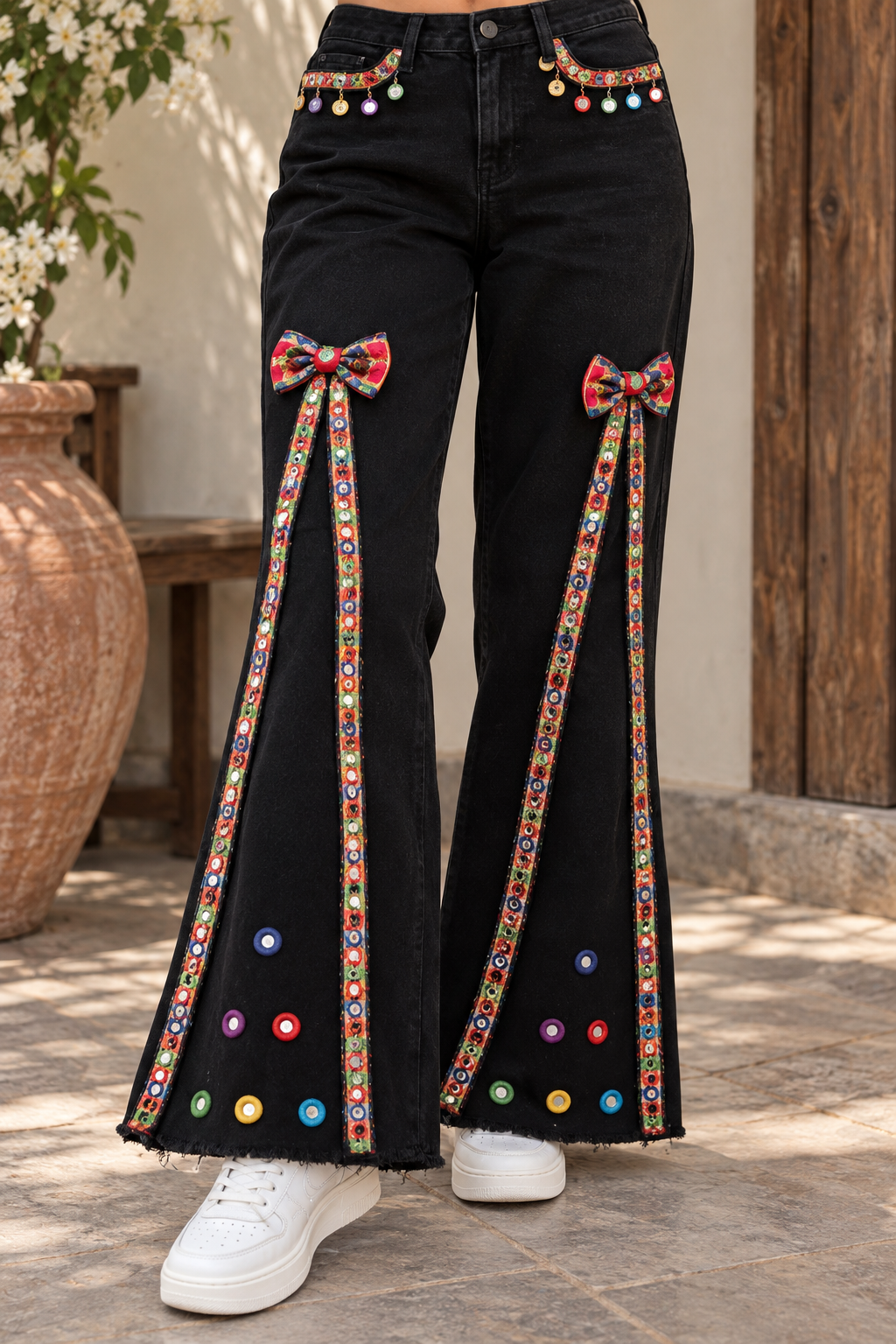 Navratri Black Denim