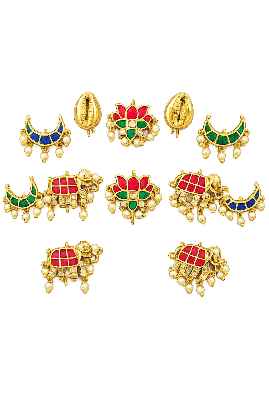 Enamel clip set - set of 12