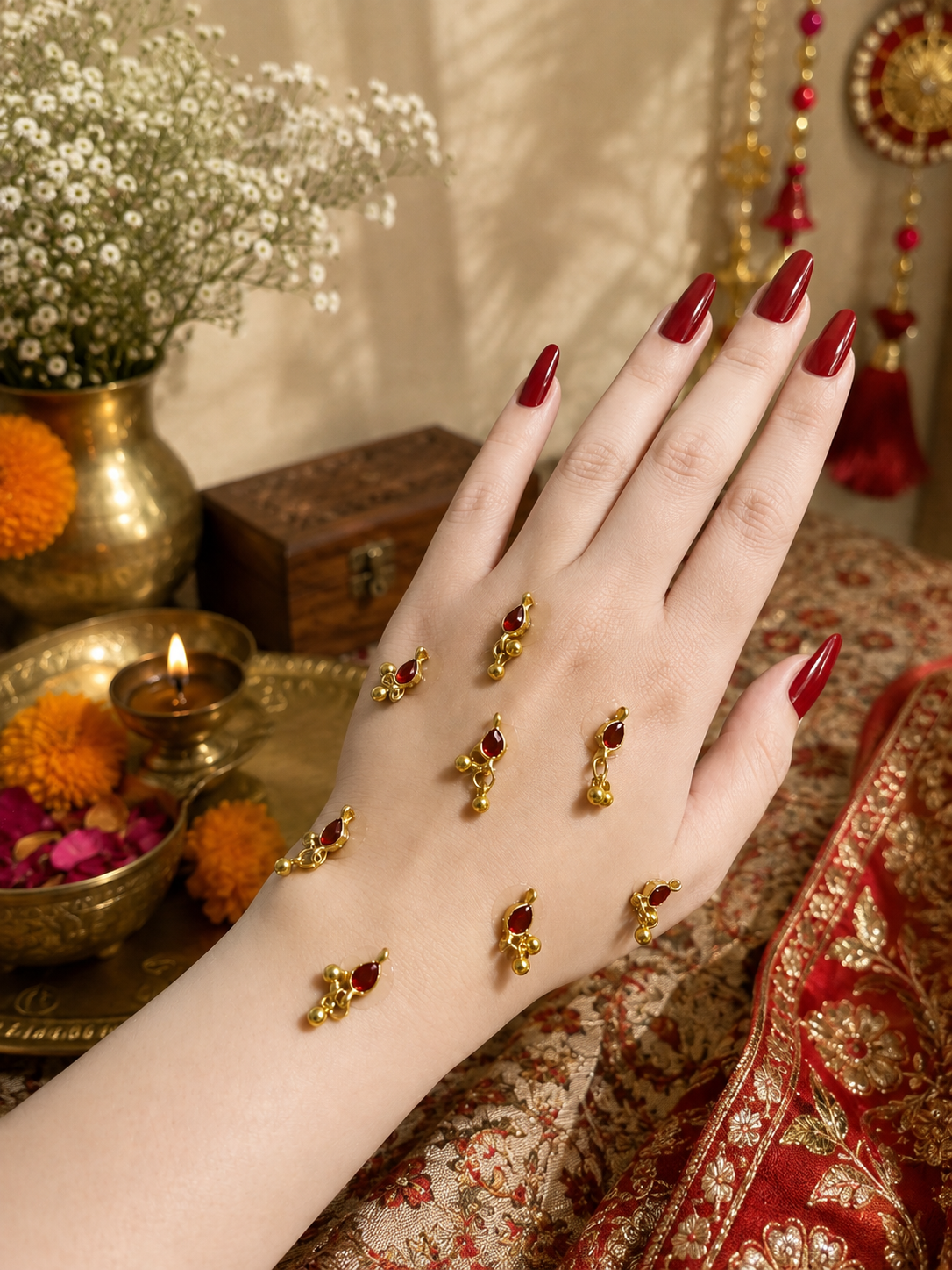 Enamel stick-on mehndi ✨