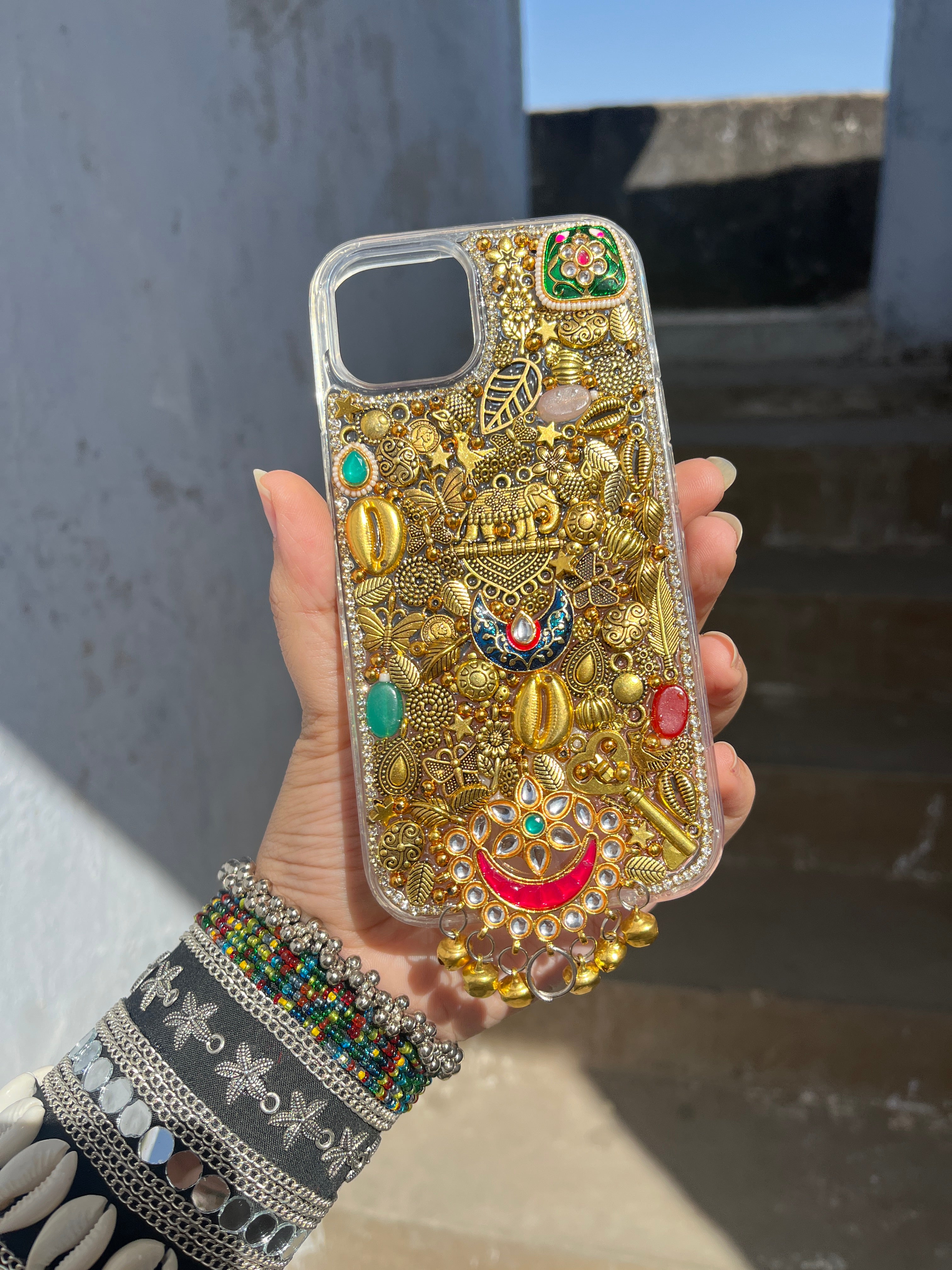 GOLDEN GODESS- sudded phone charm case/ cover