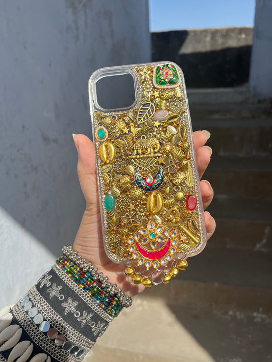 GOLDEN GODESS- sudded phone charm case/ cover