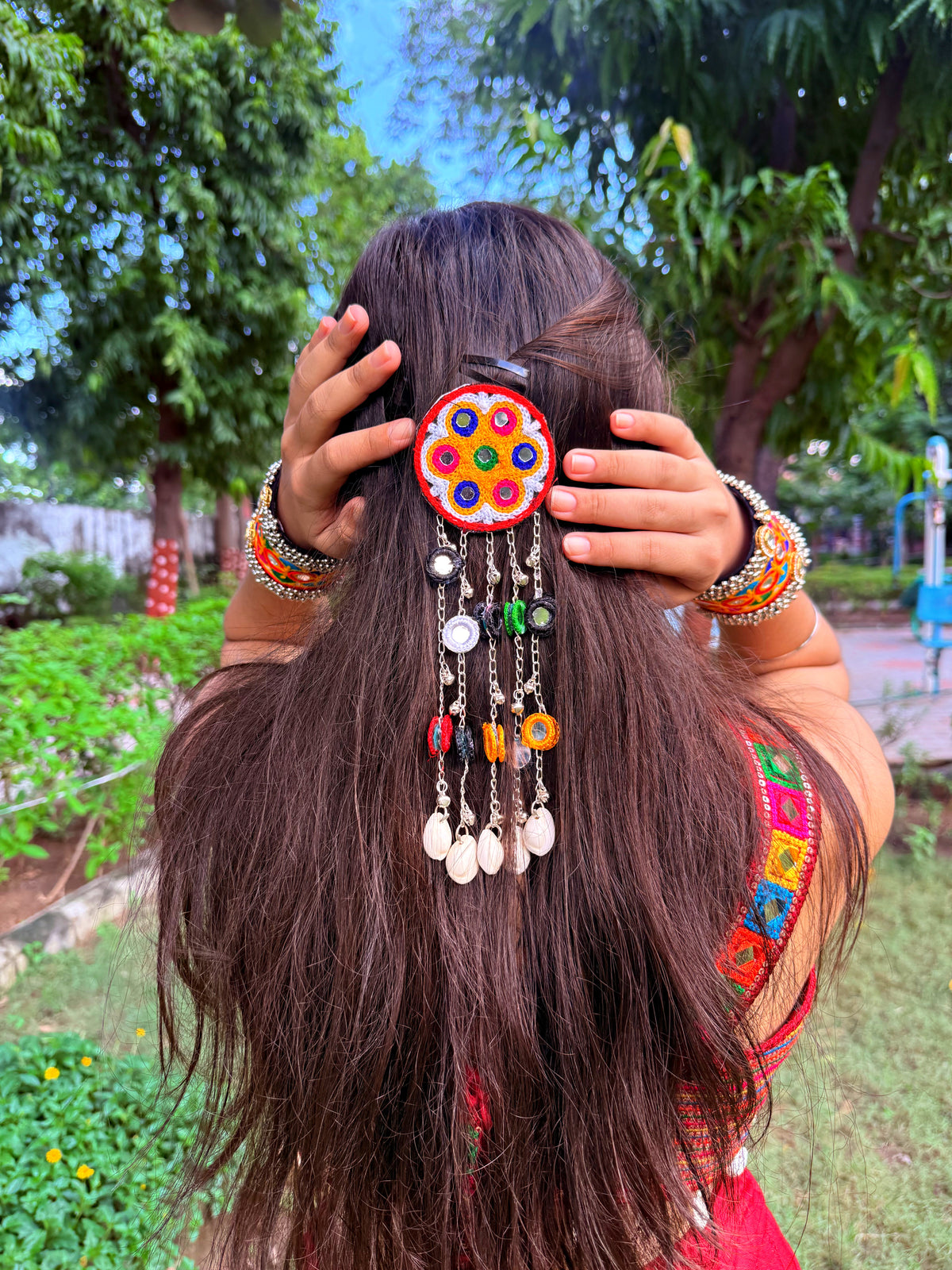 Anjani hair brooch