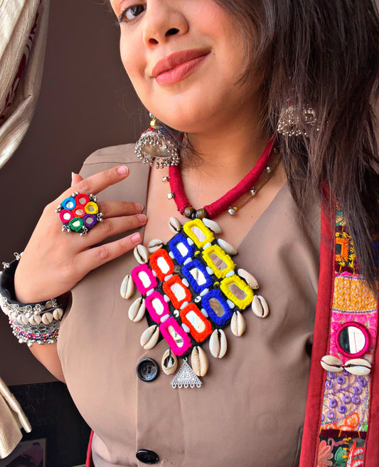 Meera - mirror work neckace ✨♥️
