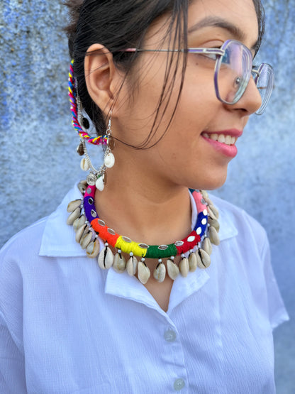 RANJHANIYU - HASLI STYLE NECKPIECE WITH EARRINGS ✨