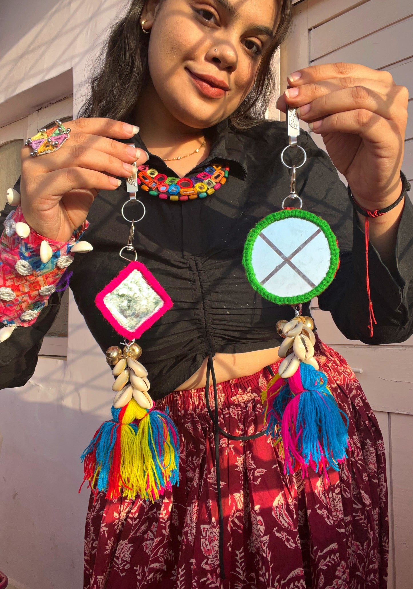 Boho bag charm/ waist hook