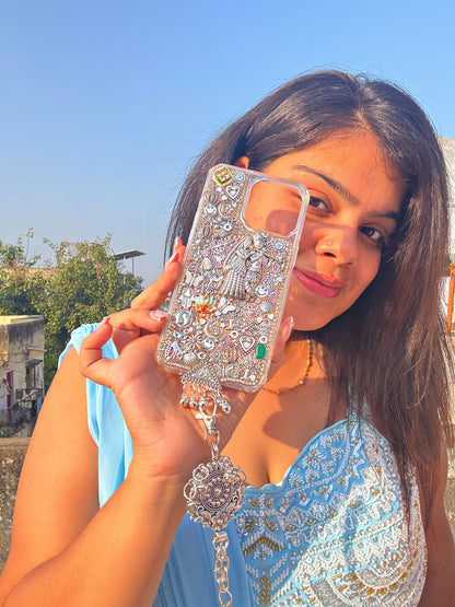 RADHA KRISHNA PHONE COVER WITH WAIST HOOK ✨❤️