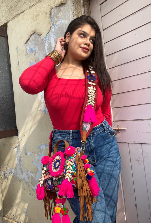 Myra Boho bag ✨( BROWN)