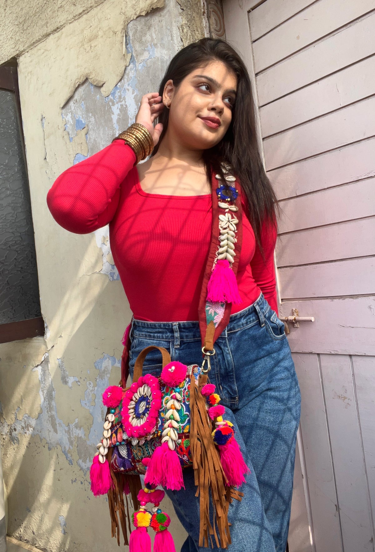 Myra Boho bag ✨( BROWN)