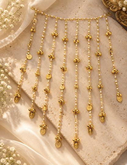 Pearl hair strings