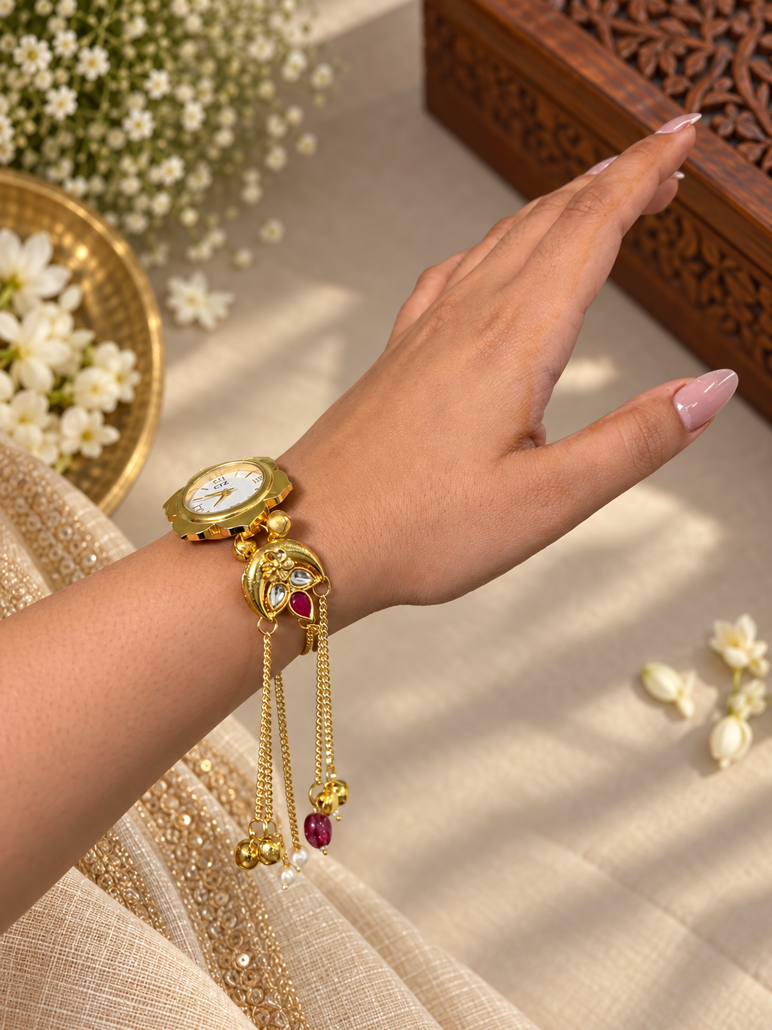 Parul kundan watch