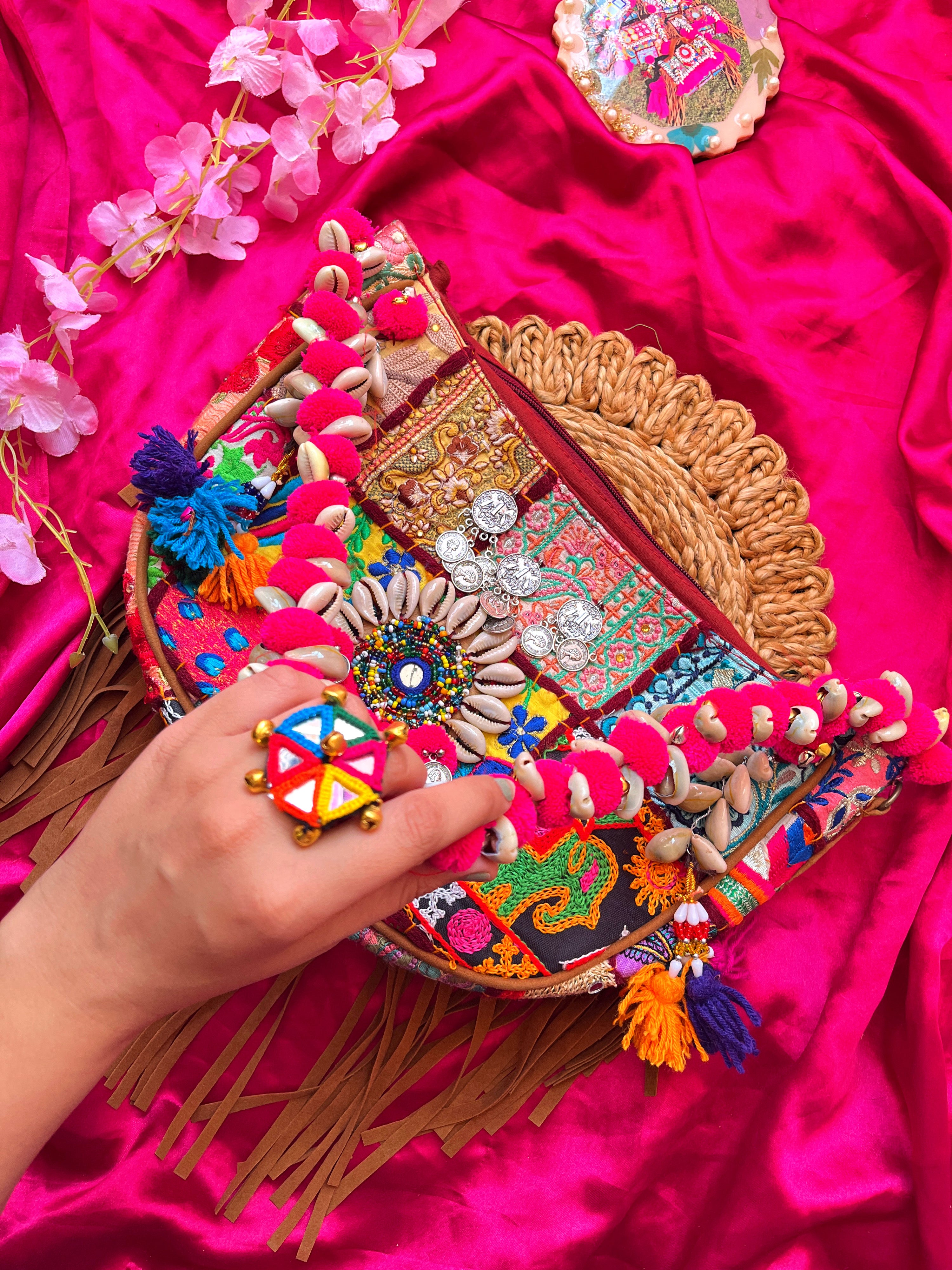 MORNI MOON SHAPED BOHO BAG