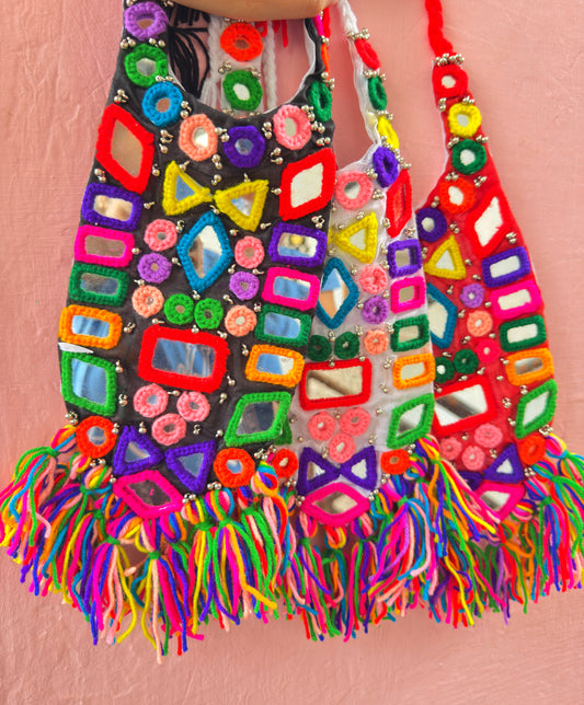 SHAILEE YOK STYLE MIRROR WORK NECKPIECE/ NECKLACR