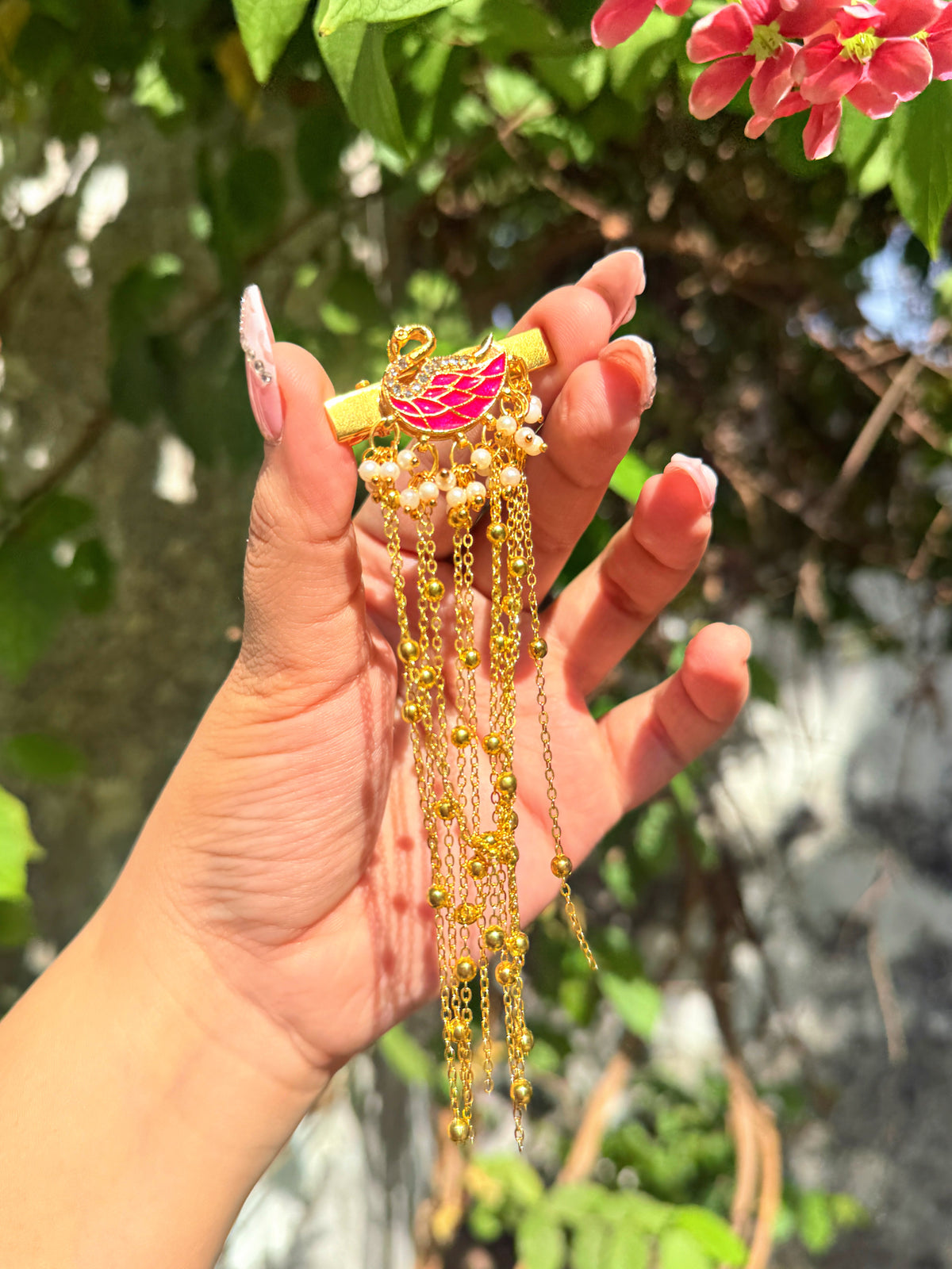 Sweeni enamel clip - pink ✨