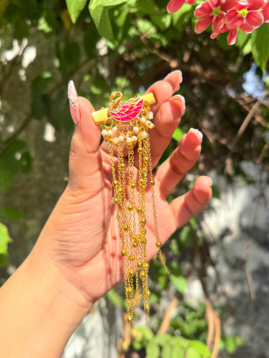 Sweeni enamel clip - pink ✨