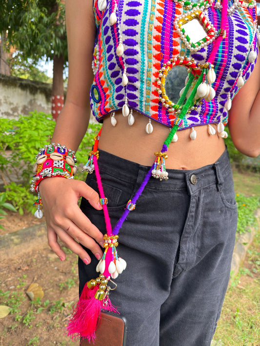 RANGTAALI - BEADED PHONE SLING ✨