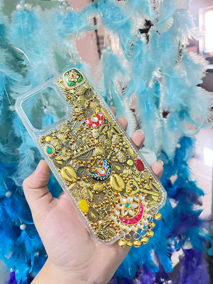 GOLDEN GODESS- sudded phone charm case