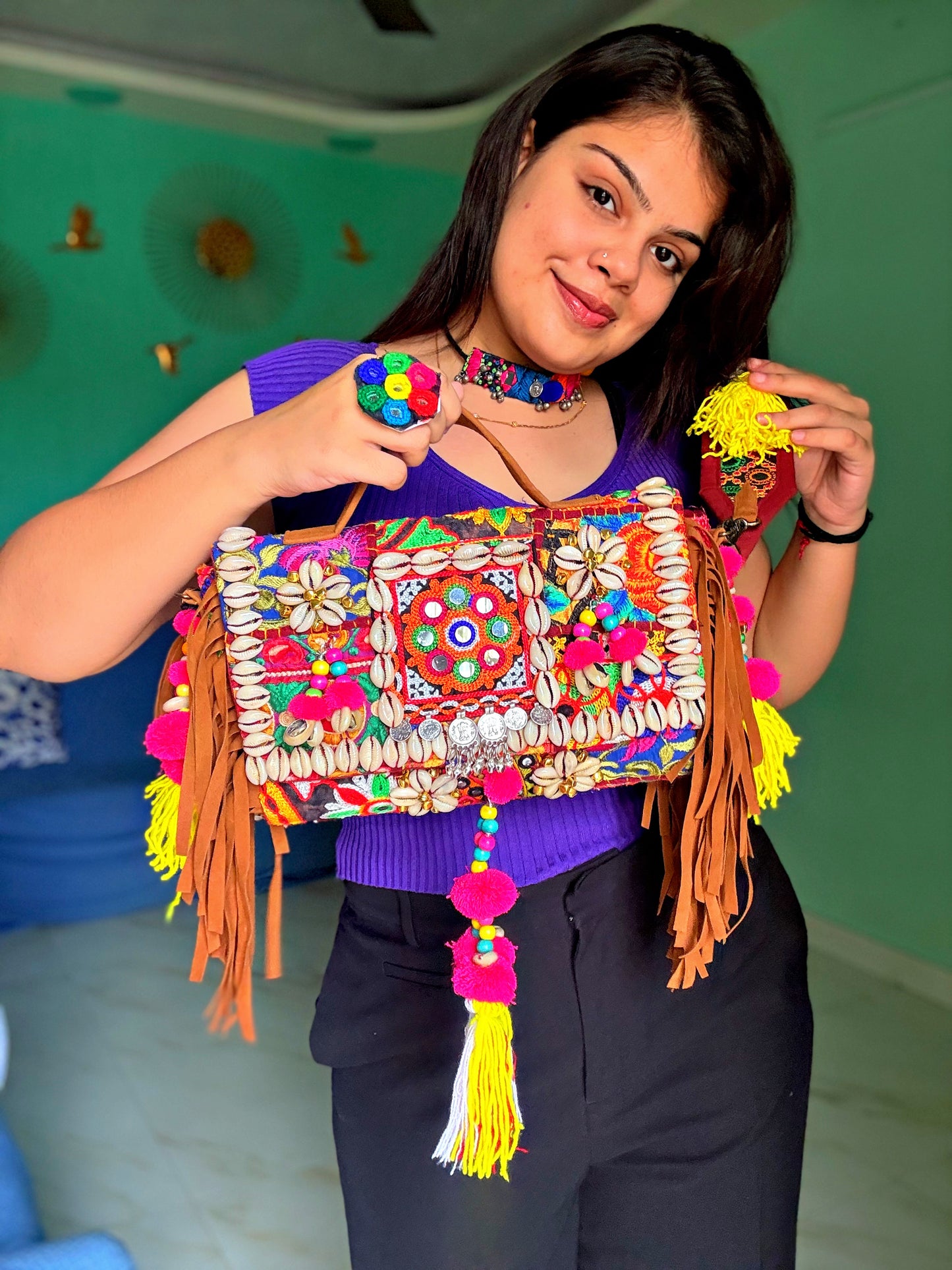 NOOR- SLING BAG WITH HEAVY WORK BELT 🌺🪬