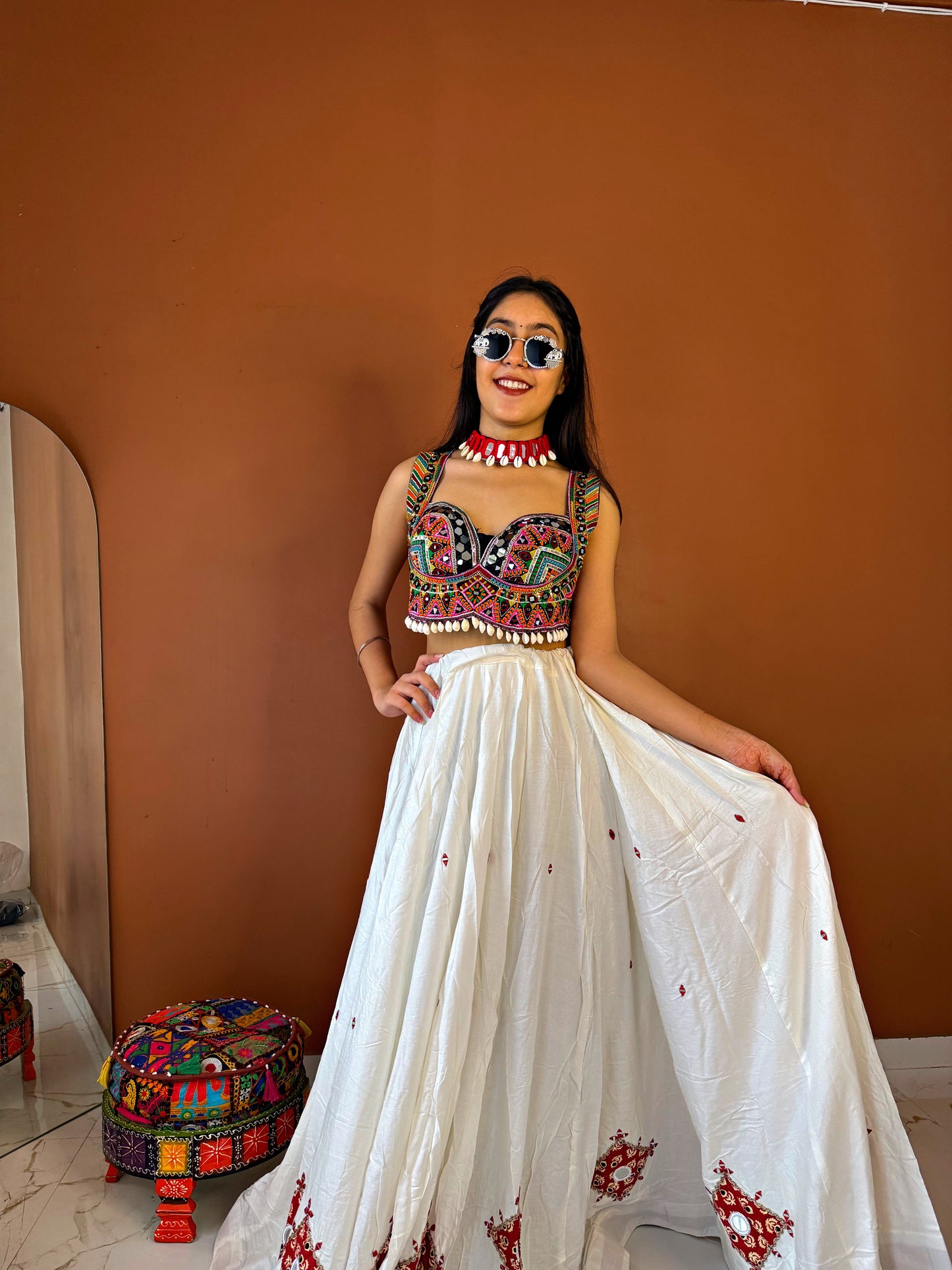 Jhamkudi chaniya and choli set ✨