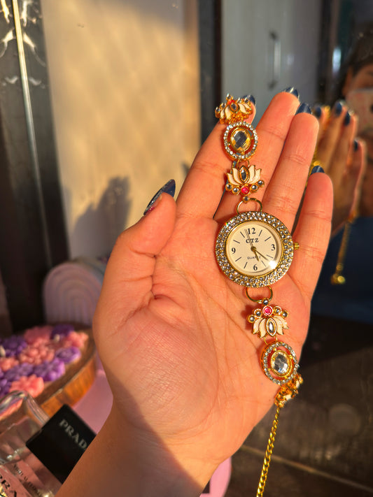 RENUKA- kundan watch