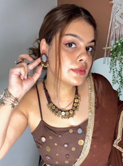 Dhun - choker and earrings set
