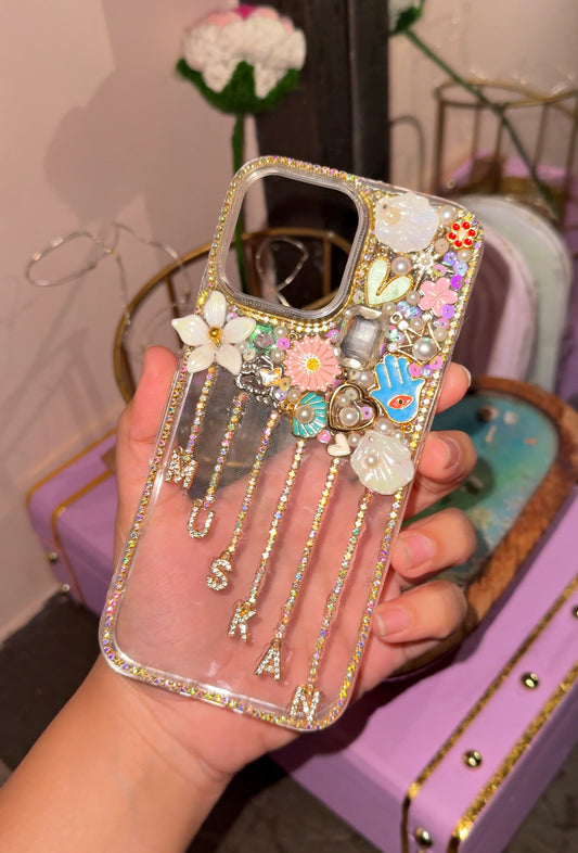 CHARM NAME PHONE COVER 🌸✨