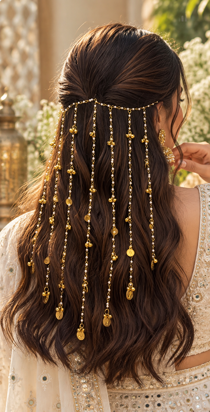 Pearl hair strings