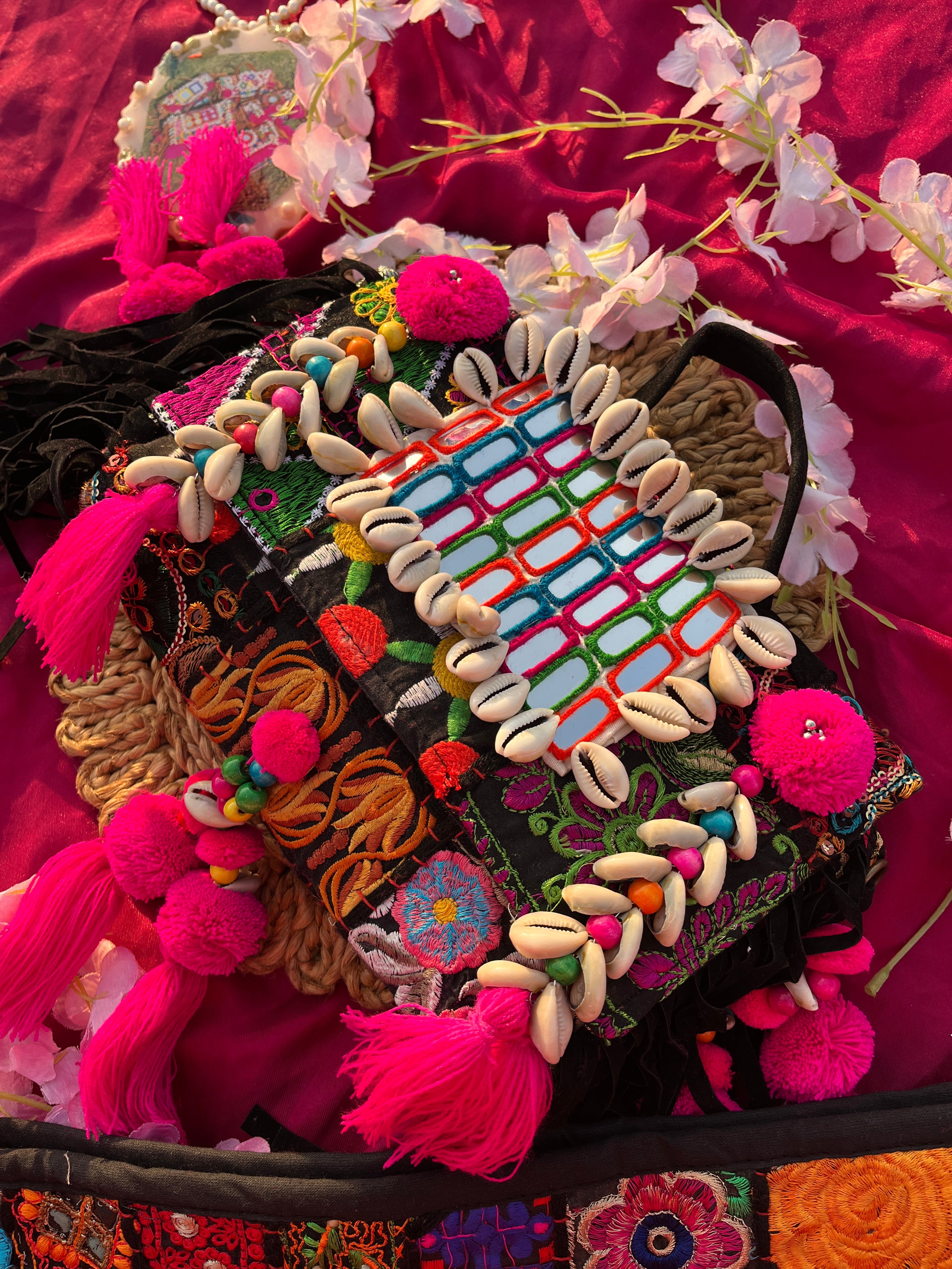 SANDHYA BLACK BOHO BAG 🌸