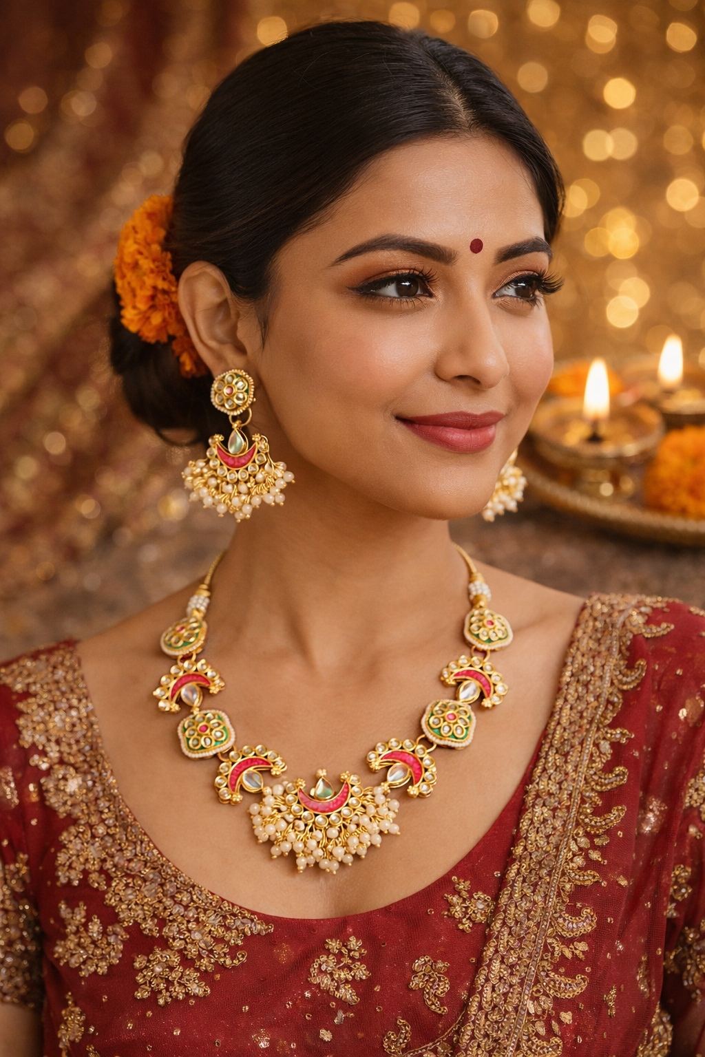 SHIKHA- Necklace with earrings ✨