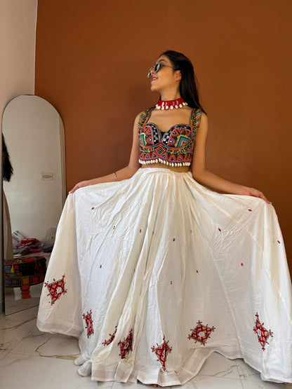Jhamkudi chaniya and choli set ✨