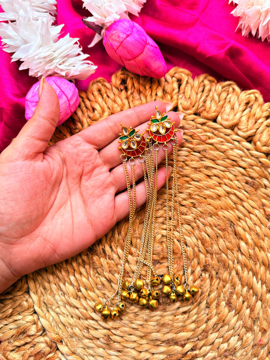 Zarina Kundan Kashmiri Dangler EARRINGS ❤️✨