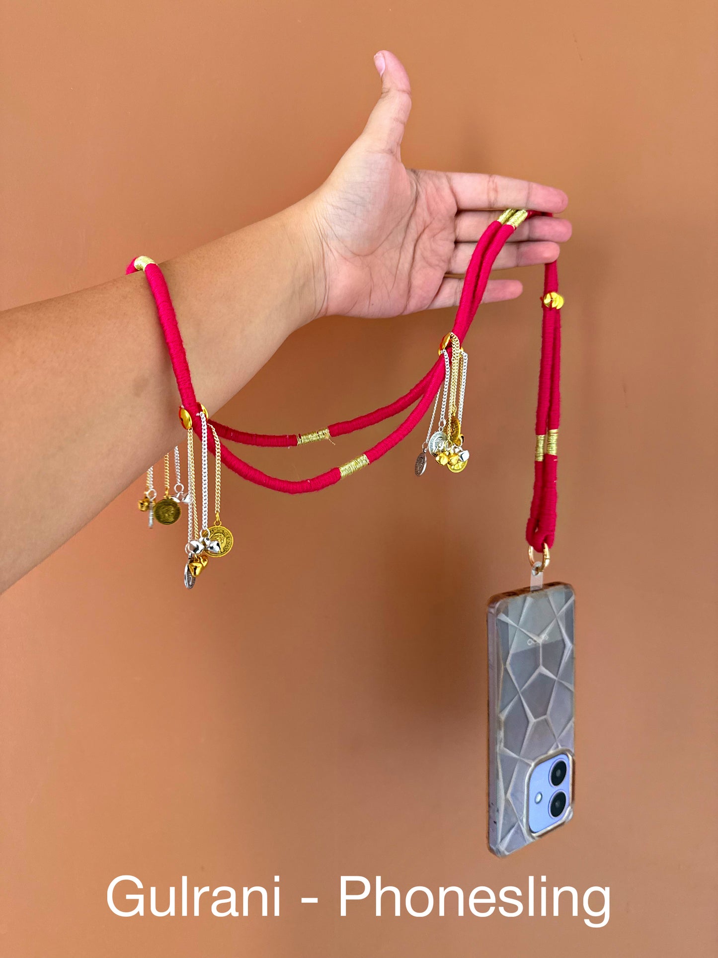Gulrani- Phone sling with lanyard