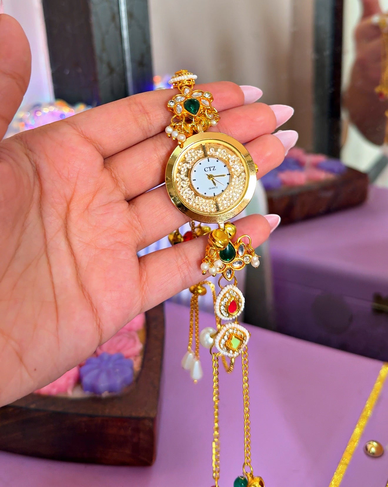 KANCHAN- kundan watch ✨