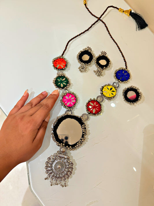CHANDRIKA- Combo of necklace earring and ring (adjustable) ✨