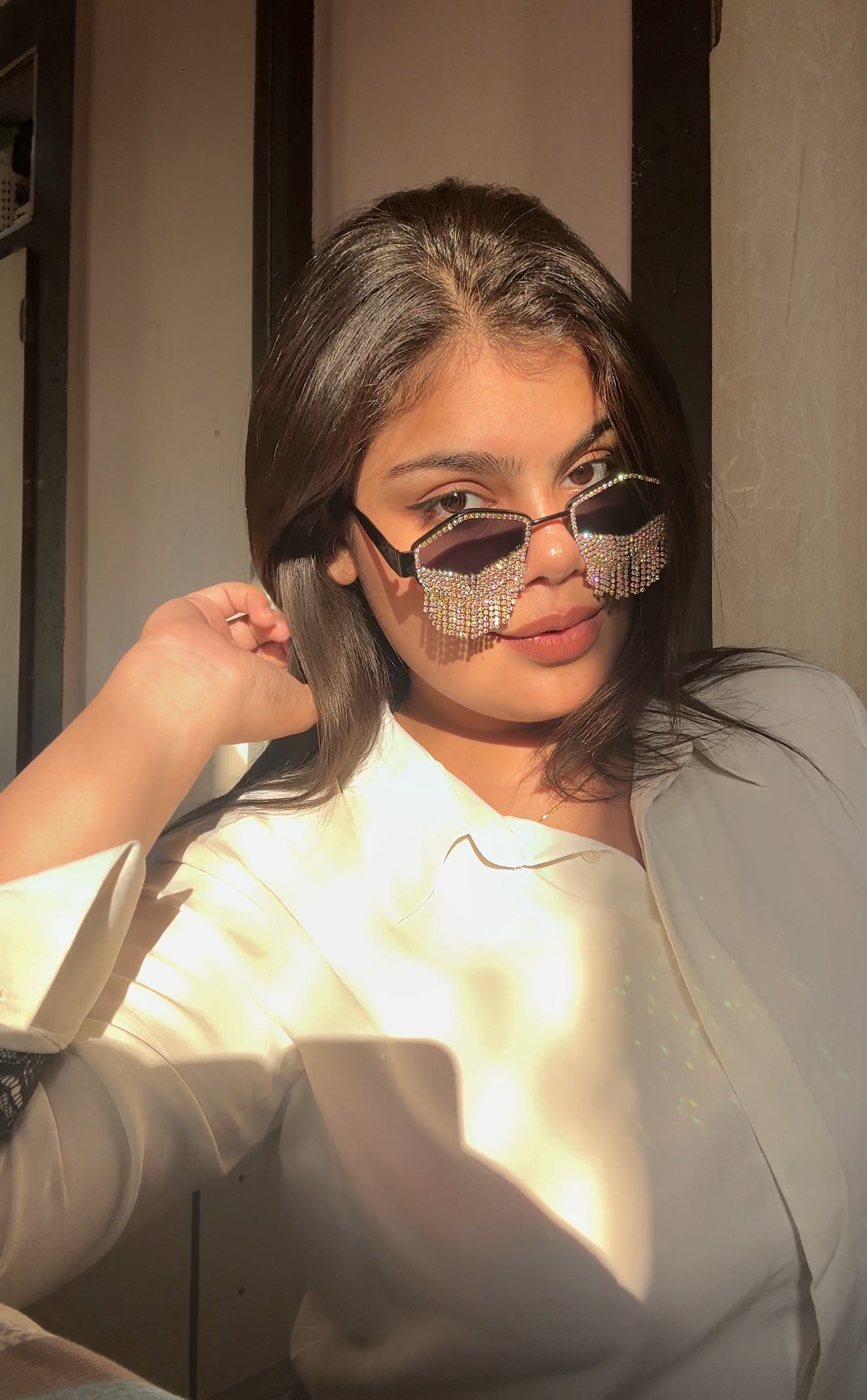 “MAIN CHARACTER” RHINESTONE GLARES