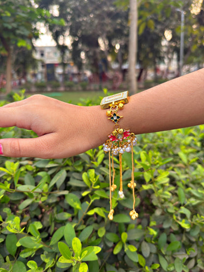 SIYA- lotus kundan watch 🪷