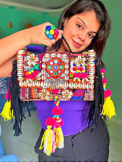 NOOR - BANJARA BAG WITH HEAVY WORK BELT ✨🌺